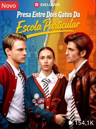 Capa da minissérie Presa Entre Dois Gatos da Escola Particular