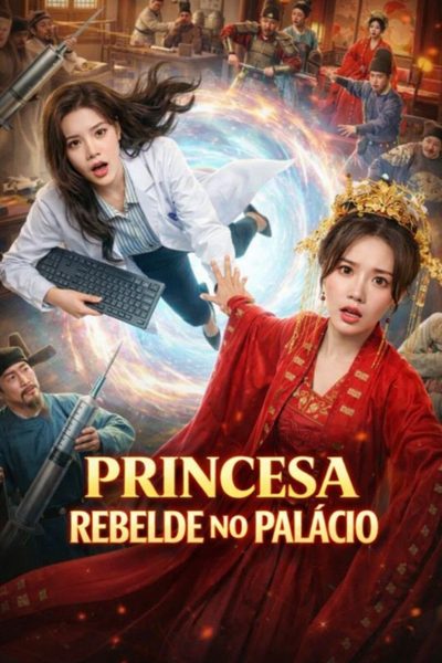 Capa da minissérie Princesa Rebelde no Palácio
