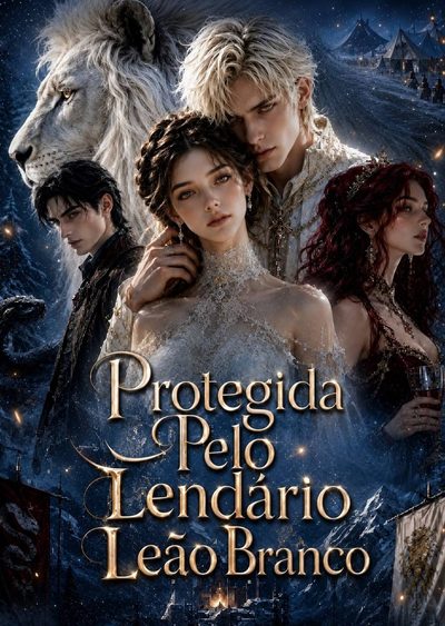 Capa da minissérie Protegida Pelo Lendário Leão Branco