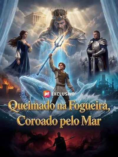 Capa da minissérie Queimado na Fogueira Coroado Pelo Mar