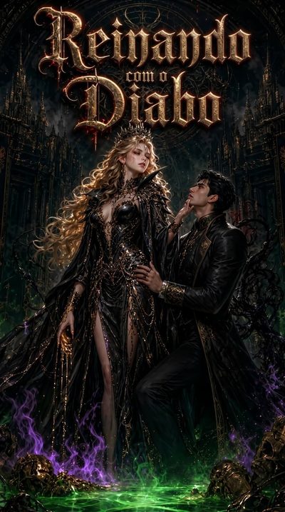 Capa da minissérie Reinando com o Diabo