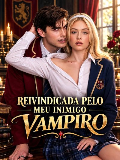 Capa da minissérie REIVINDICADA PELO MEU INIMIGO VAMPIRO CLAIMED BY MY VAMPIRE ENEMY Legenda exclusiva
