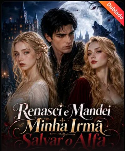 Capa da minissérie Renasci e Mandei Minha Irmã Salvar o Alfa -