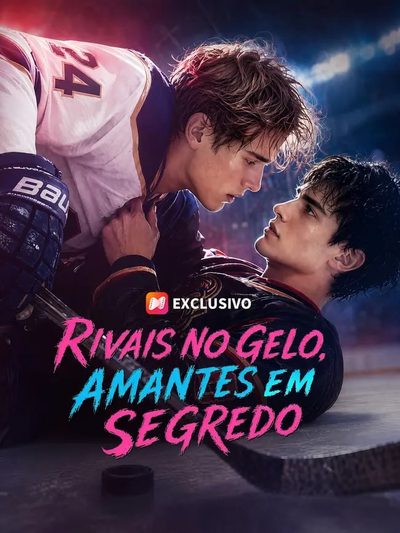 Capa da minissérie Rivais no Gelo Amantes em Segredo - Bl