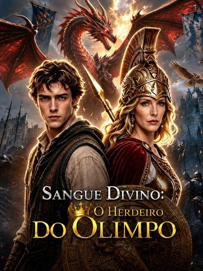 Capa da minissérie Sangue Divino: o Herdeiro do Olimpo