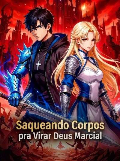 Capa da minissérie Saqueando Corpos para Virar Deus Marcial