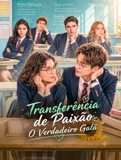 Capa da minissérie Transferência de Paixão, o Verdadeiro Galã