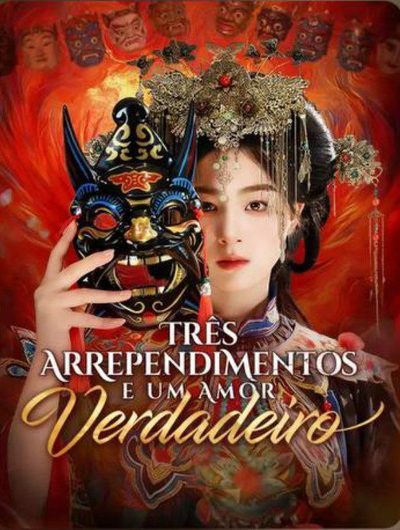 Capa da minissérie Três Arrependimentos e um Amor Verdadeiro