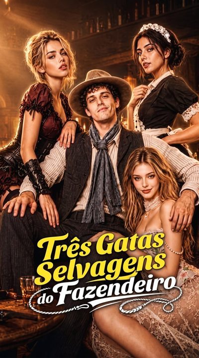 Capa da minissérie Três Gatas Selvagens do Fazendeiro