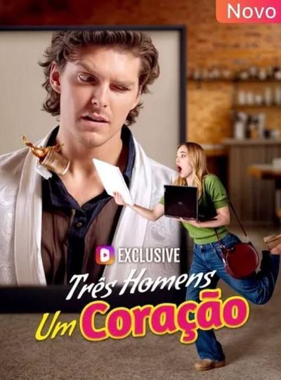 Capa da minissérie Três Homens um Coração Legendado