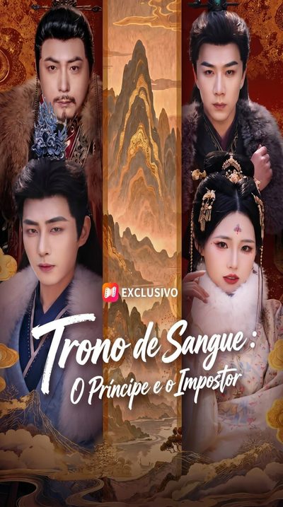 Capa da minissérie Trono de Sangue O Príncipe e o Impostor
