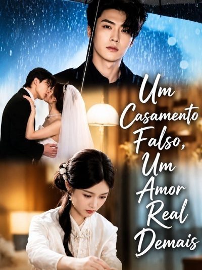 Capa da minissérie Um Casamento Falso, um Amor Real Demais