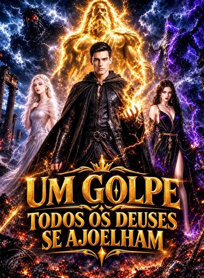 Capa da minissérie Um Golpe, Todos os Deuses Se Ajoelham