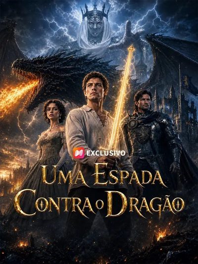 Capa da minissérie Uma Espada Contra o Dragão