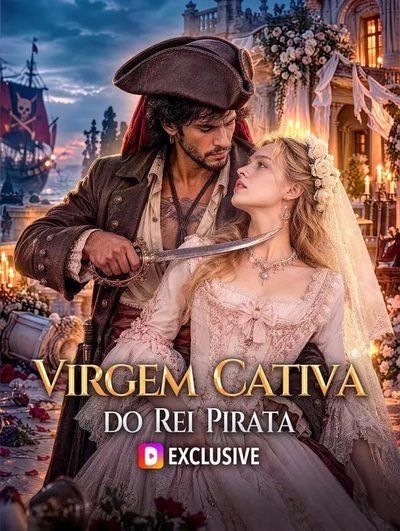 Capa da minissérie Virgem Cativa do Rei Pirata