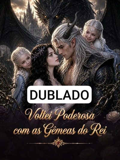 Capa da minissérie Voltei Poderosa com as Gêmeas do Rei -